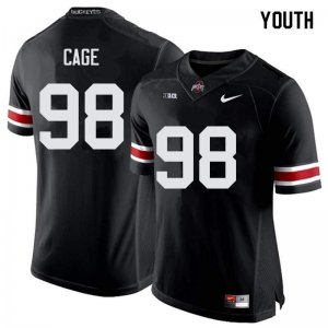 NCAA Ohio State Buckeyes Youth #98 Jerron Cage Black Nike Football College Jersey ZZF4245FK